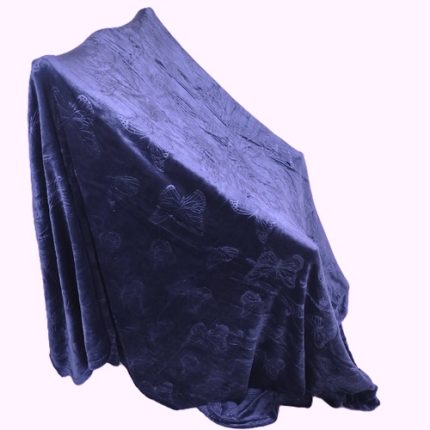پتومسافرتی تک رنگ برجسته دونفره تکی رنگ سورمه ای